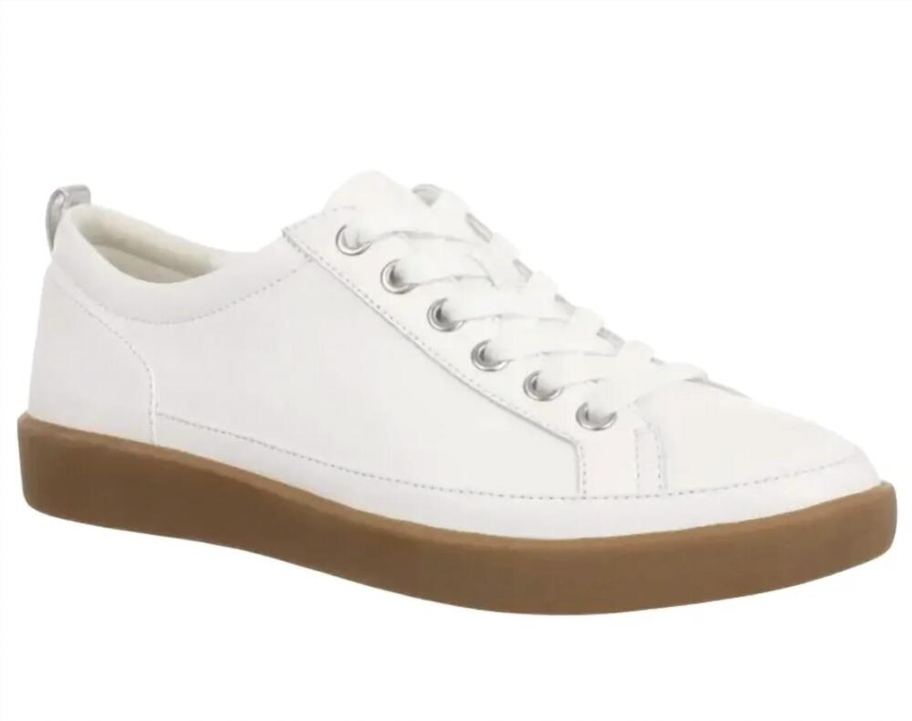 NEW VIONIC women's winny sneakers in white gum leather